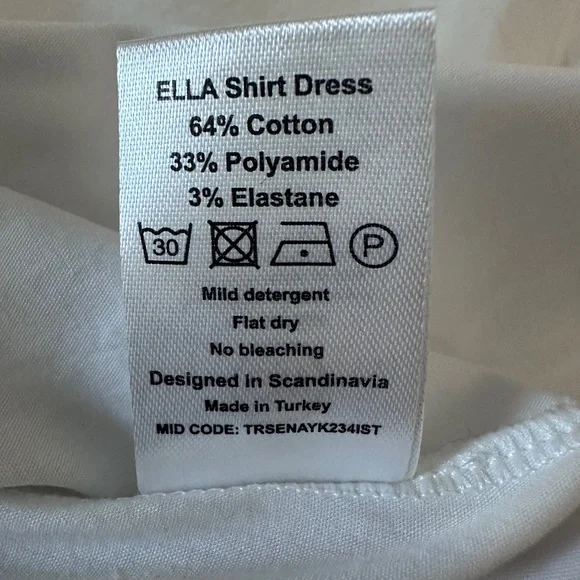 NWT REVOLVE OW Collection Ellie T-Shirt Boyfriend Dress White size XS - Picture 15 of 15